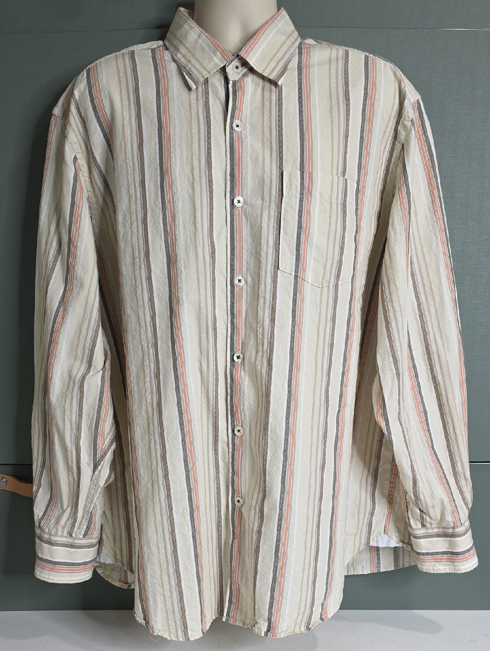 757 Tommy Bahama Jeans Striped Button Up Shirt XXL